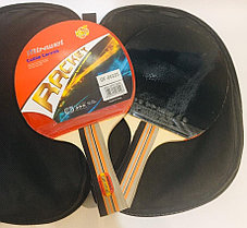 2 Ракетки для настольного тенниса Minwei table tennis Racket 6022 в чехле, фото 2