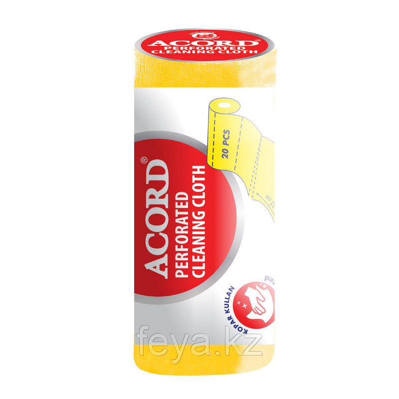 Перфорированная чистящая салфетка Acord в рулоне