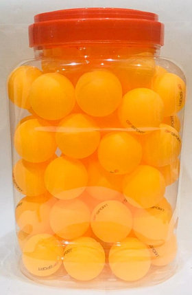 Мячи для настольного тенниса GF SPORT 60 шт. (цвет желтый), фото 2