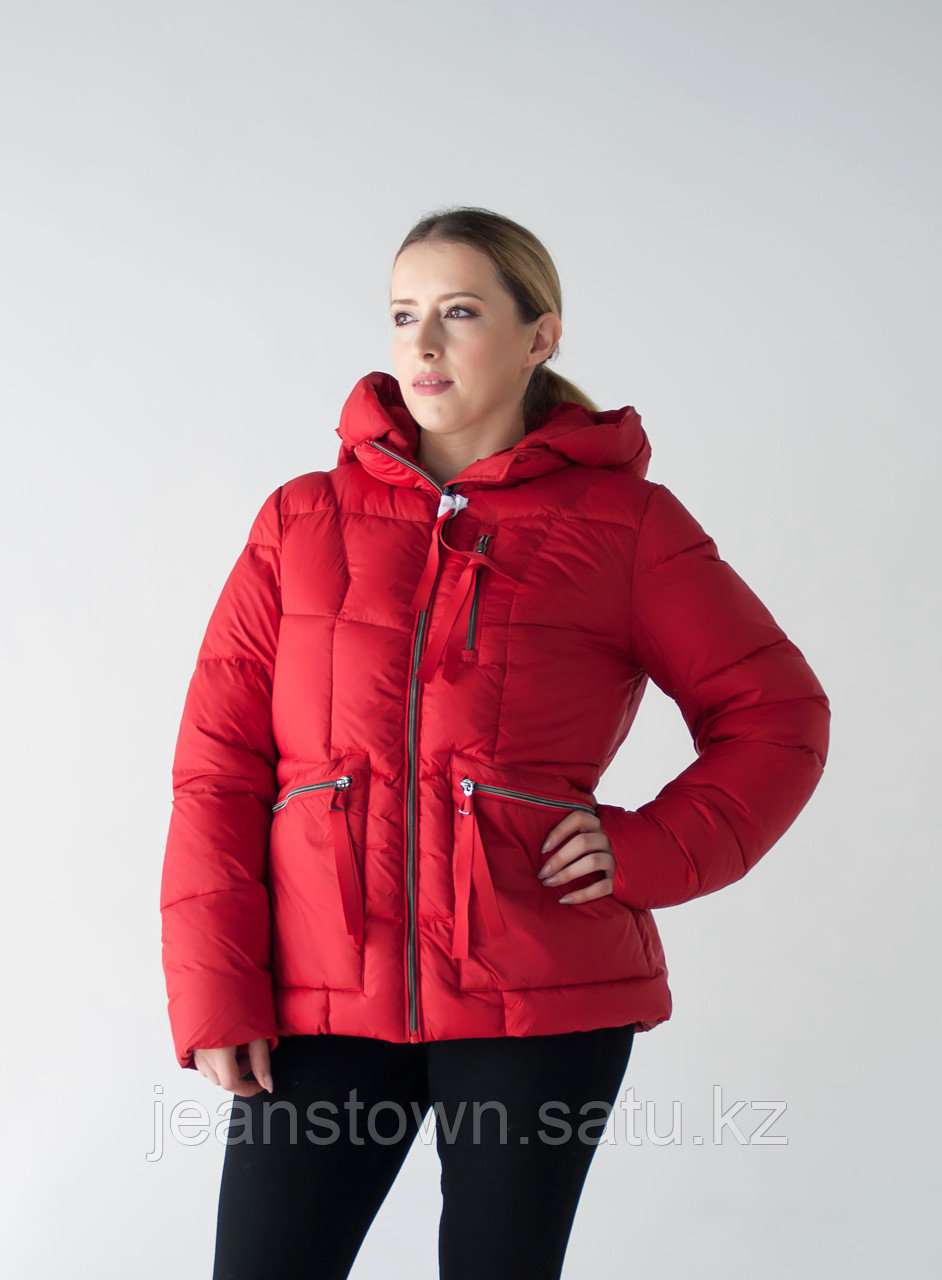 Куртка женская зимняя Snowimage короткая, красная