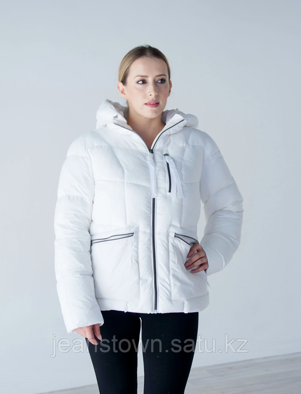 Куртка женская зимняя Snowimage короткая, белая