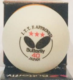 Мячи для настольного тенниса Butterfly 3 шт. в упаковке (цвет белый) - фото 3 - id-p68292904