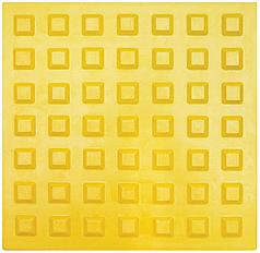 Тактильная плитка 300х300 ПВХ — квадратное рифление