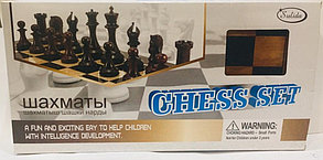Нарды, шашки, шахматы набор 3 в 1 Sulida, фото 3