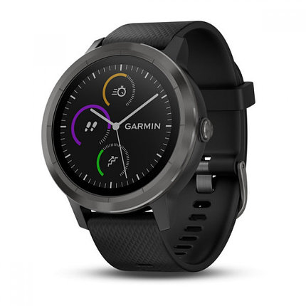 Спортивные часы Garmin Vivoactive 3 черные с черным ремешком, фото 2
