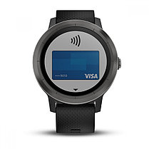 Спортивные часы Garmin Vivoactive 3 черные с черным ремешком, фото 3