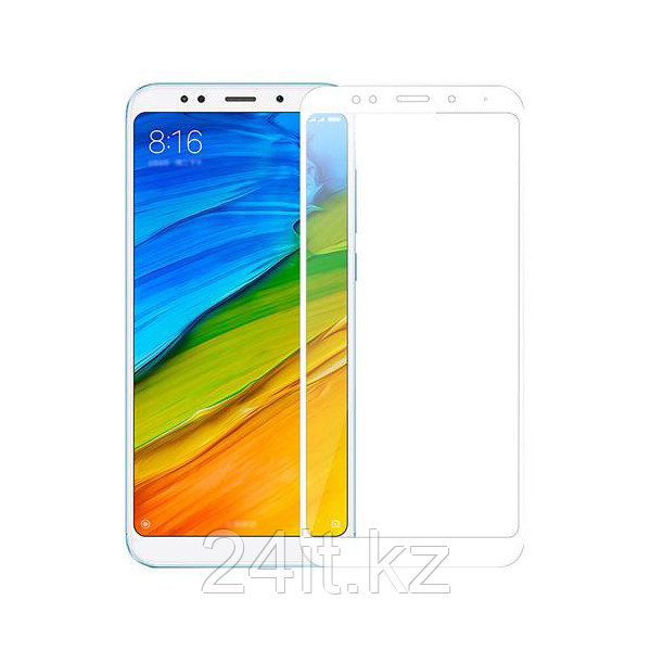 Защитное стекло Full screen PowerPlant для Xiaomi Redmi 5, White
