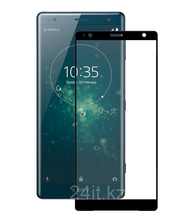 Защитное стекло Full screen PowerPlant для Sony Xperia XZ2, Black