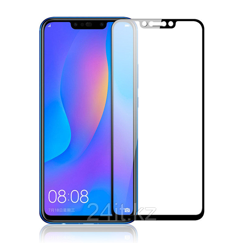 Защитное стекло Full screen PowerPlant для Huawei P Smart Plus, Black