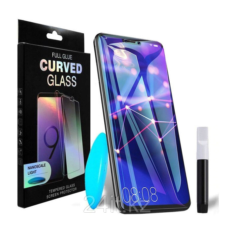 Защитное стекло PowerPlant для Huawei Mate 20 Pro (жидкий клей + УФ лампа)