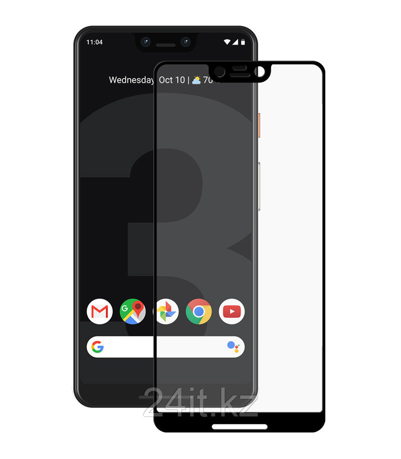 Защитное стекло Full screen PowerPlant для Google Pixel 3 XL, Black