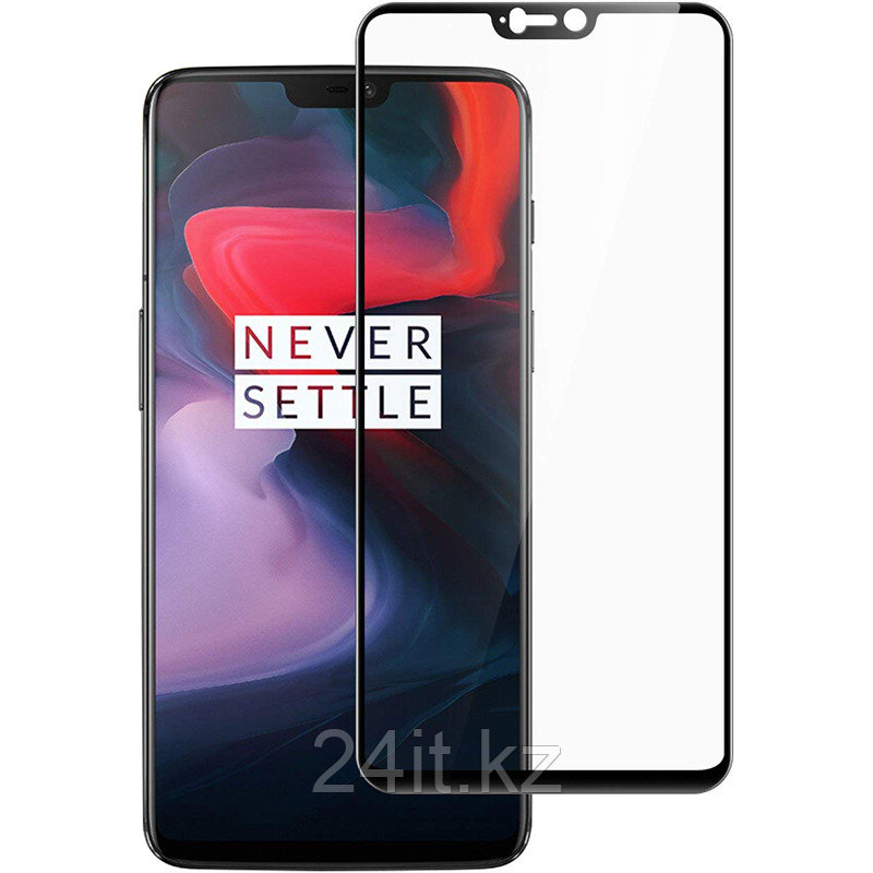 Защитное стекло Full screen PowerPlant для OnePlus 6 Black