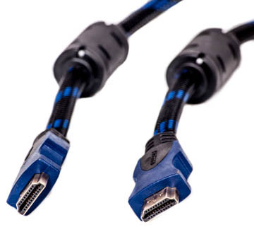 Видео кабель PowerPlant HDMI - HDMI, 1.5m, Gold Plated, 1.4V, Nylon, Double ferrites, Blister