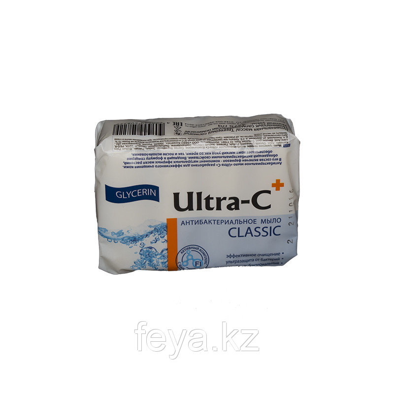 Мыло туалетное твердое антибактериальное Ultra-C Classic блок 4 шт. по 75 г.