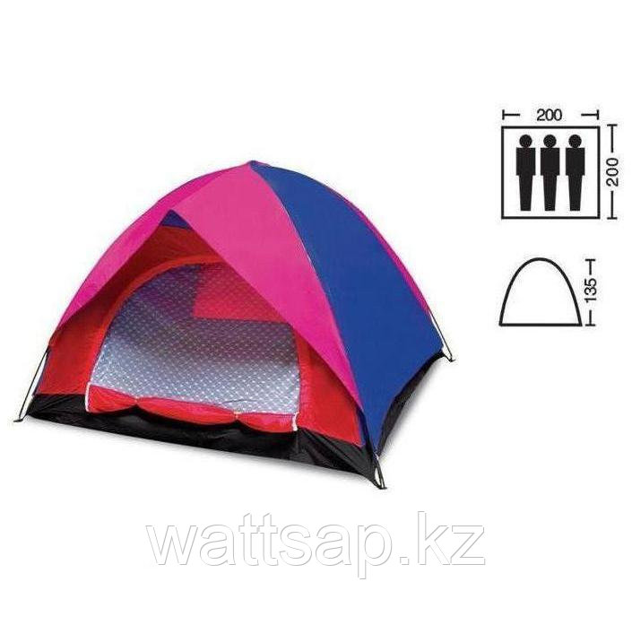 Палатка туристическая трёхместная SY-005 200*200*135 - фото 1 - id-p5584397