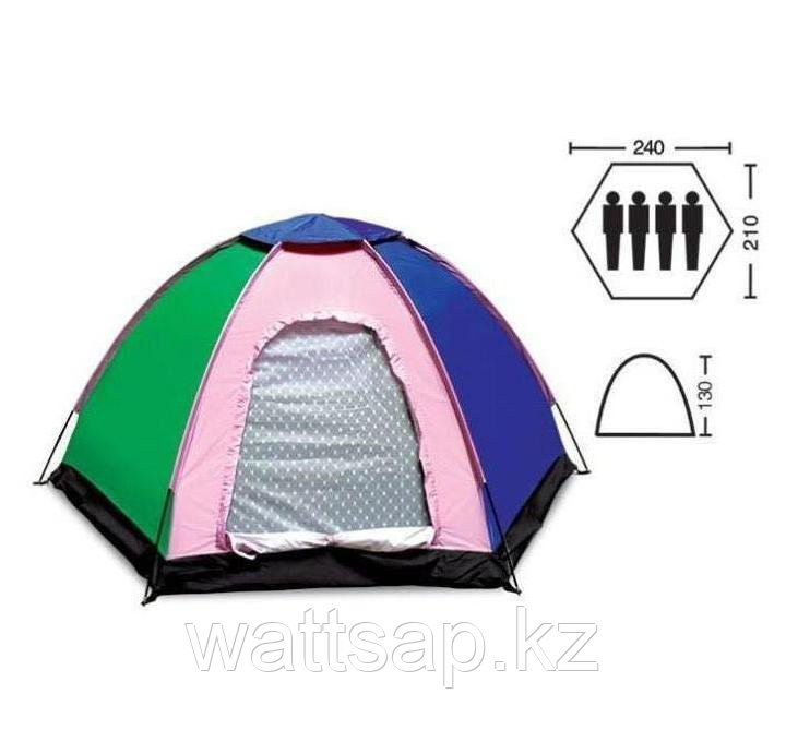 Палатка туристическая четырехместная SY-009 (2,4х2,1х1,3м)