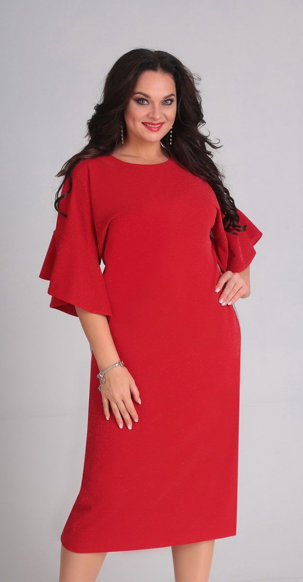 Платье Andrea Style-00125, красный, 52
