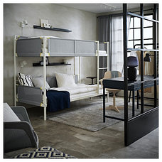 Каркас 2-ярусной кровати ВИТВАЛ белый, светло-серый ИКЕА, IKEA, фото 3