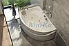 Акриловая гидромассажная ванна Катанья 150х105х63 см.(Общий массаж, спина, ноги), фото 3