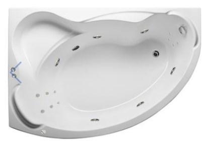 Акриловая гидромассажная ванна Катанья 150х105х63 см.(Общий массаж, спина, ноги), фото 2