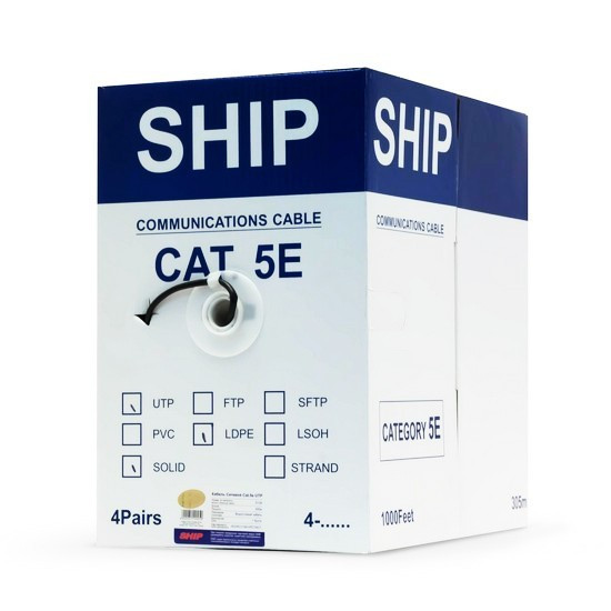 SHIP D225-P, Cat.5e, UTP, 30В, 4x2x1/0.51мм