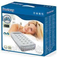 Односпальный надувной матрас, со встроенным насосом Bestway 67455