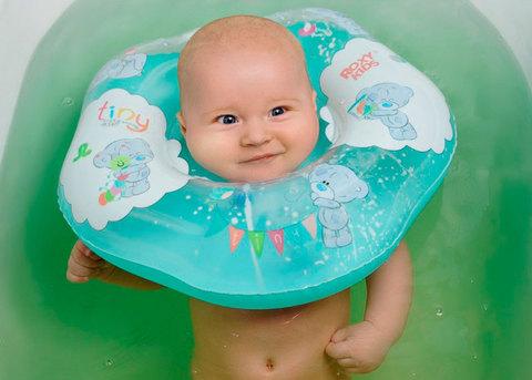 Круг надувной на шею для купания малышей Roxy Kids (Оранжевый) - фото 5 - id-p68321098