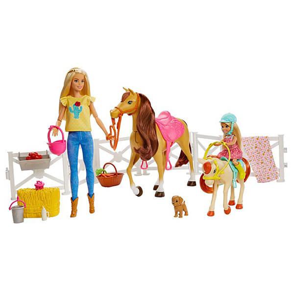 Mattel Barbie Барби Кукла Челси и любимые лошадки