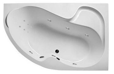 Акриловая гидромассажная ванна Аура 160х105х63 см.(Общий массаж, спина), фото 2