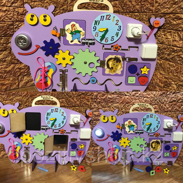 Бизиборд Бегемотик