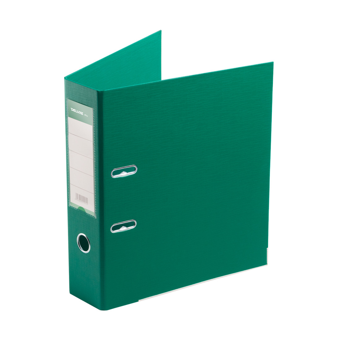 Папка–регистратор Deluxe с арочным механизмом Office 3-GN36 (3" GREEN) А4 70 мм зелёный