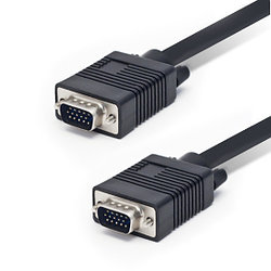Интерфейсный кабель, SHIP, VG002M/M-20P, VGA, 15Male/15Male, Пол. пакет, 20 м, Чёрный