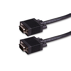 Интерфейсный кабель, iPower, iPiVGAMM100, VGA 15M/15M 15 м., Чёрный