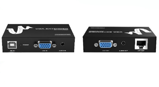 Удлинитель VGA+Аудио по одному кабелю UTP/FTP Cat5/5e/6 до 50м.