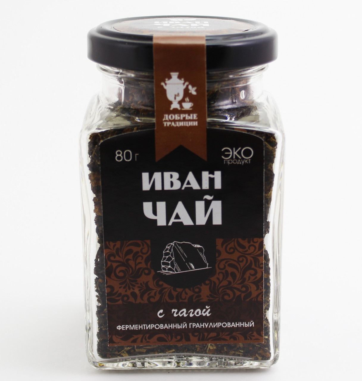Иван-чай гран.с чагой,банка, 80 г