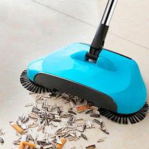 Веник автоматический с тремя щётками для уборки Magic Sweeper (Розовый), фото 3