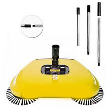 Веник автоматический с тремя щётками для уборки Magic Sweeper (Розовый), фото 5