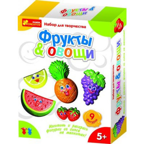 Набор для творчества из гипса: Фрукты & Овощи