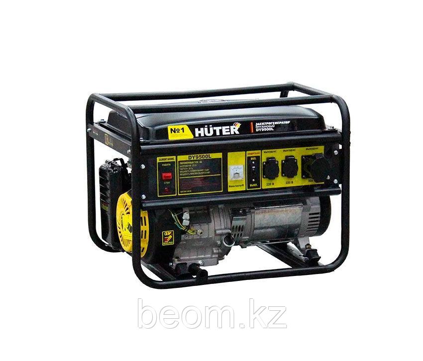 Бензиновый генератор 7,5 кВт 220В HUTER DY9500L ручной стартер: продажа .