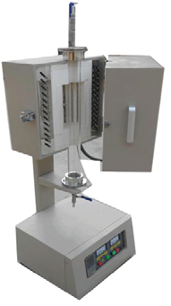 Лабораторная вертикальная вакуумная трубчатая муфельная печь до 1400 С диаметр трубки 60 мм зона 450 мм