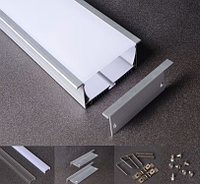 Встраиваемый 120x32 мм широкий потолочный алюминиевый профиль для светодиодной ленты