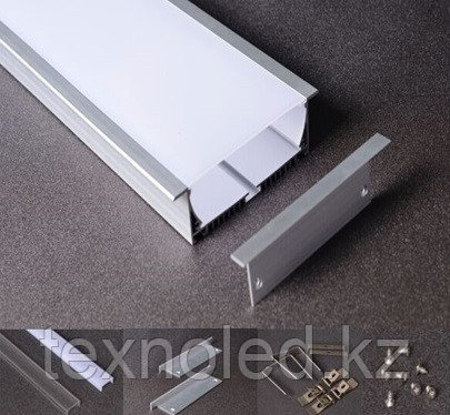 Встраиваемый 120x32 мм широкий потолочный алюминиевый профиль для светодиодной ленты - фото 1 - id-p68374265