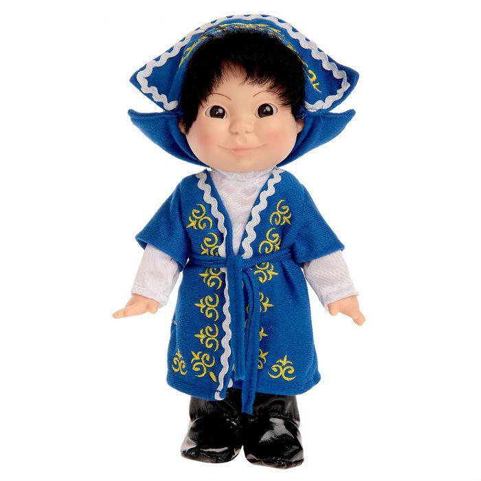 Кукла Веснушка в казахском костюме (мальчик)