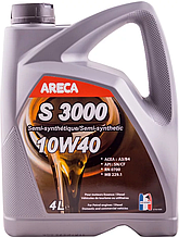 Моторное масло ARECA S3000 10w40 4 литра