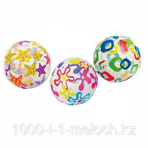 Надувной мяч диаметром 51 см Intex 59040 Lively Print Balls. Оптом. Алматы, фото 2