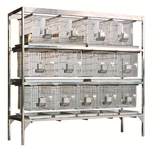 Стеллажные клетки для кроликов на 30 клеток RB44-30