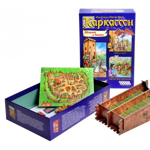 Каркассон. Дворяне и башни. Настольная игра. Хоббиворлд