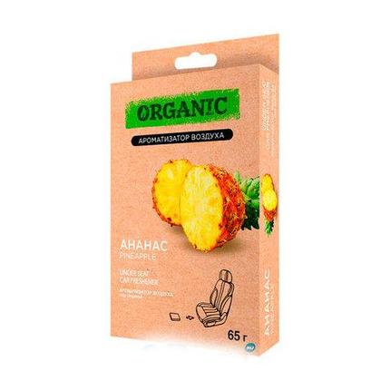 Ароматизатор гелевый под сидение автомобиля, для дома и офиса ORGANIC (Ананас), фото 2