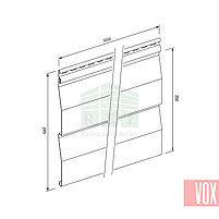 Сайдинг виниловый VOX SV-01 Unicolor (серый) 3.0 м, фото 2