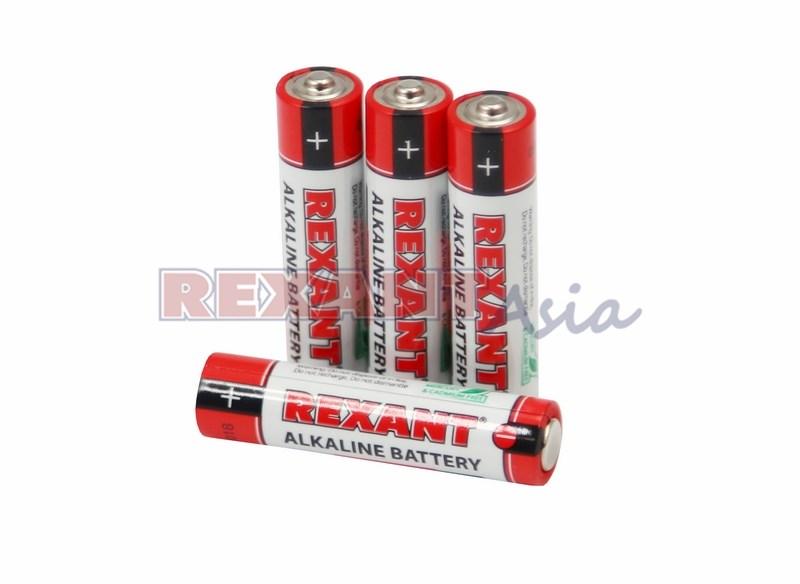 Батарейки AAA, LR03, 1,5 V, 1200 mAh, мизинчиковые (30-1012), REXANT
